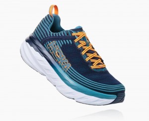 Black / Blue Hoka Bondi 6 Wide | 91475MSWD