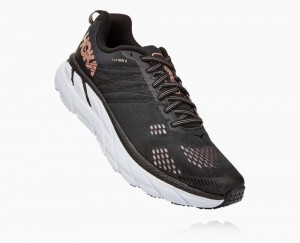 Black / Rose Gold Hoka Clifton 6 Wide | 41632FIXL