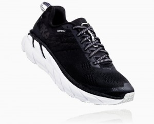 Black / White Hoka Clifton 6 Wide | 10524LZHK