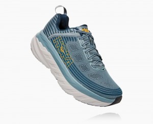 Blue Hoka Bondi 6 Wide | 40785JYIH