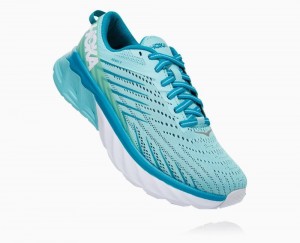 Brown / Blue Hoka Arahi 4 Wide | 97482EAXF