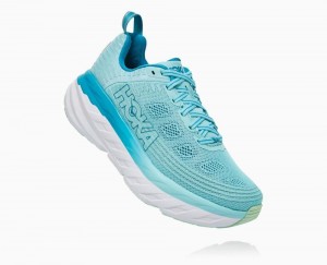 Brown / Blue Hoka Bondi 6 Wide | 95716FRGL