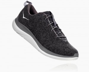 Dark Grey / Grey Hoka Hupana Flow Wool Wide | 03279QCBO