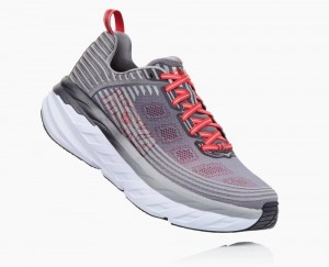 Grey Hoka Bondi 6 Wide | 31507INWG