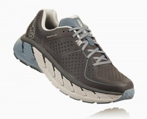 Grey Hoka Gaviota Leather Wide | 04975JCYB