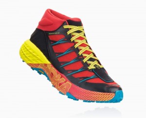 Red / Blue Hoka Speedgoat Mid Waterproof | 12357ULIK