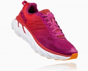 Red / Green Flower Hoka Clifton 6 | 38015TKLO