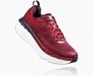 Red / Obsidian Hoka Bondi 6 Wide | 26873IAGH