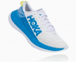 White / Blue Hoka Carbon X | 92145LMKR