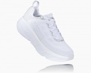 White / White Hoka Bondi 6 Wide | 17426FUAQ