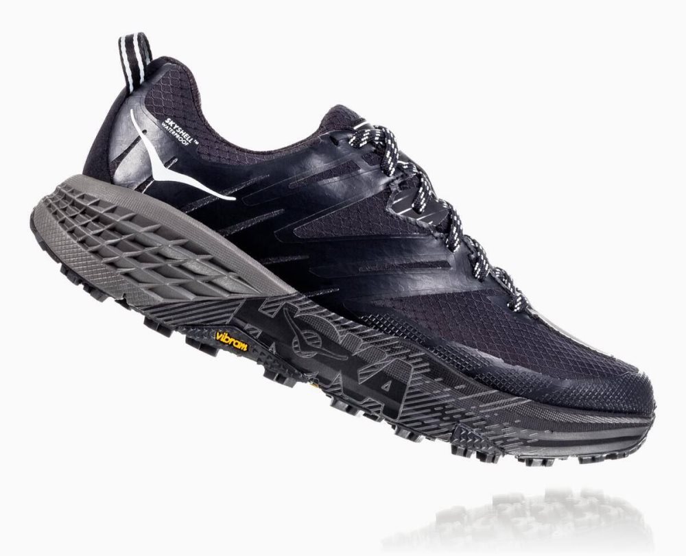 Black Hoka Speedgoat 3 Waterproof | 67348IKYQ