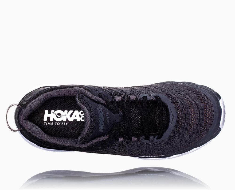 Black / Dark Grey Hoka Akasa Wide | 84723ZUBL