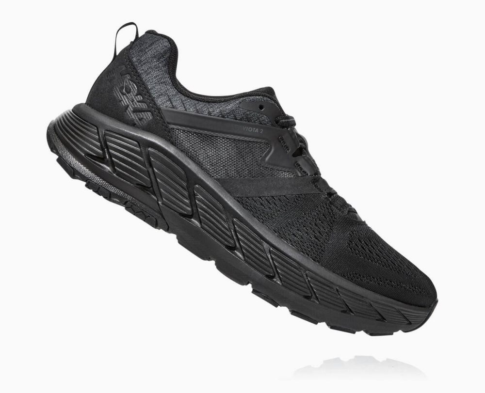 Black / Dark Grey Hoka Gaviota 2 Wide | 02968SBKI