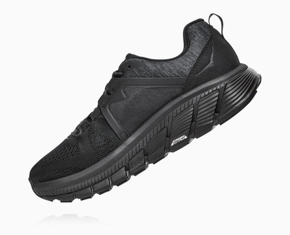 Black / Dark Grey Hoka Gaviota 2 Wide | 02968SBKI