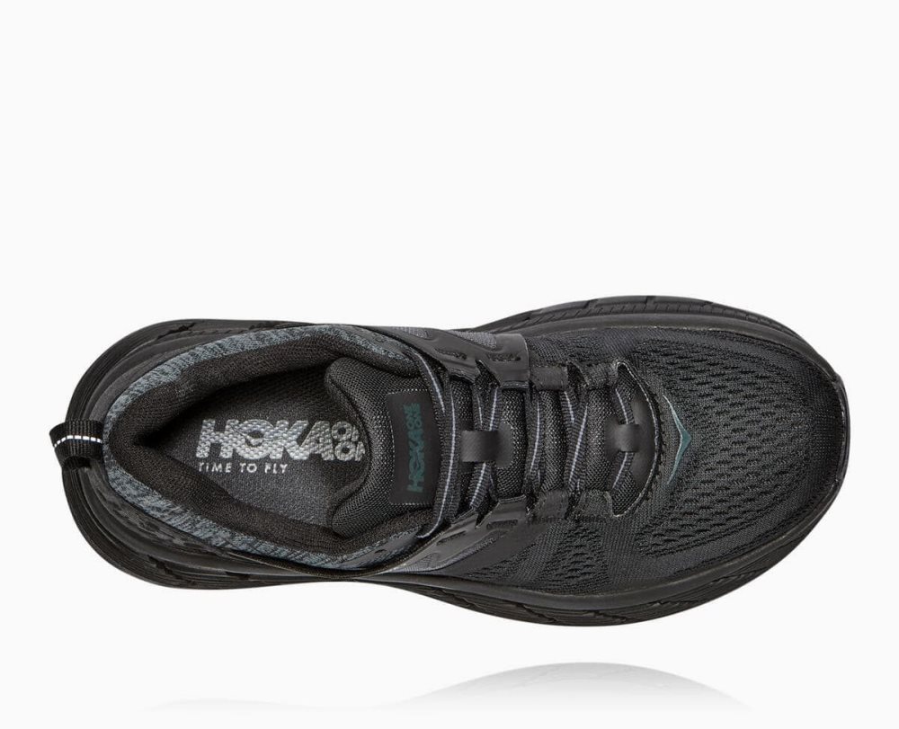 Black / Dark Grey Hoka Gaviota 2 Wide | 02968SBKI