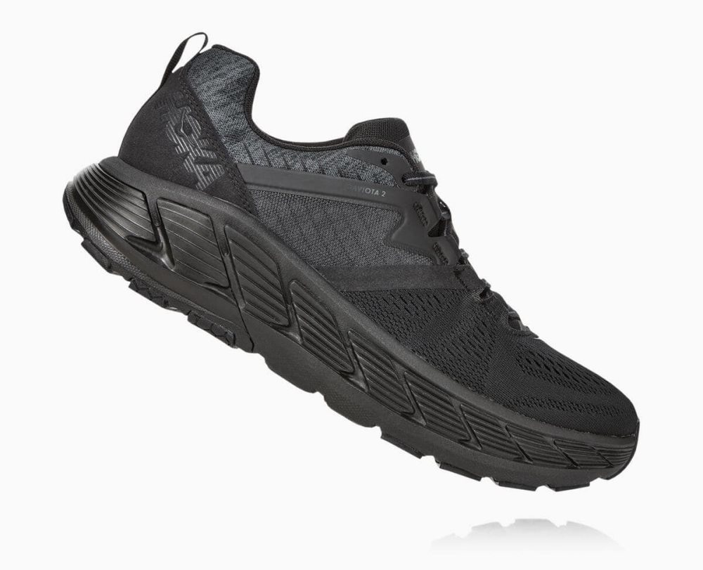 Black / Dark Grey Hoka Gaviota 2 Wide | 75693NBGK