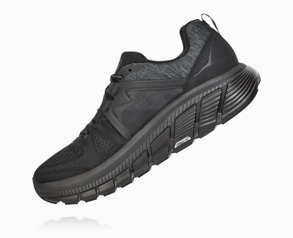 Black / Dark Grey Hoka Gaviota 2 Wide | 75693NBGK