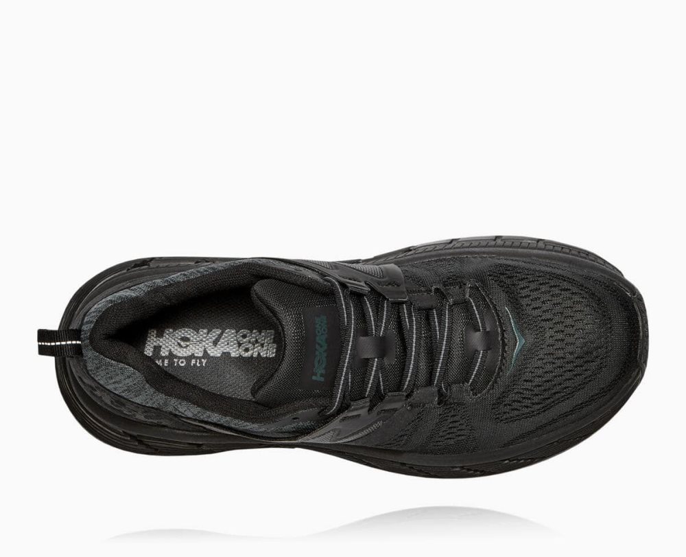 Black / Dark Grey Hoka Gaviota 2 Wide | 75693NBGK