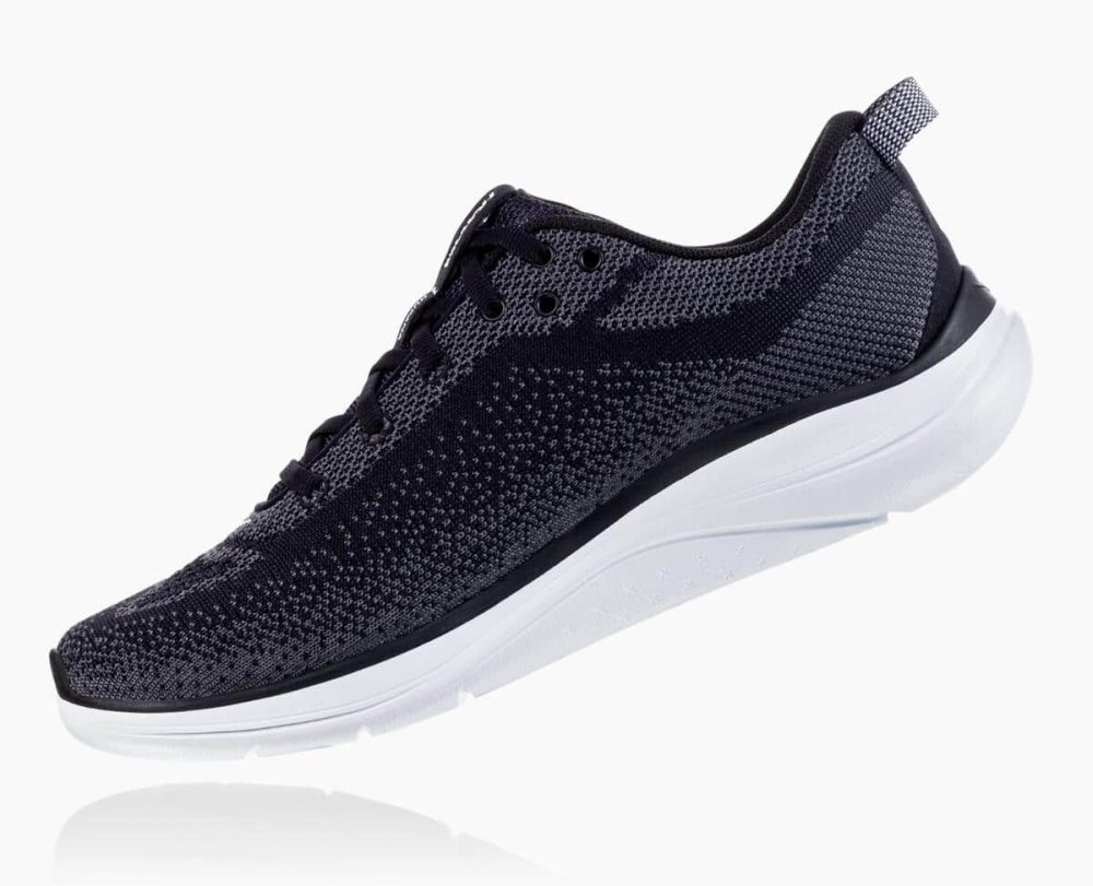 Black / Dark Grey Hoka Hupana Flow Wide | 23146RFKJ