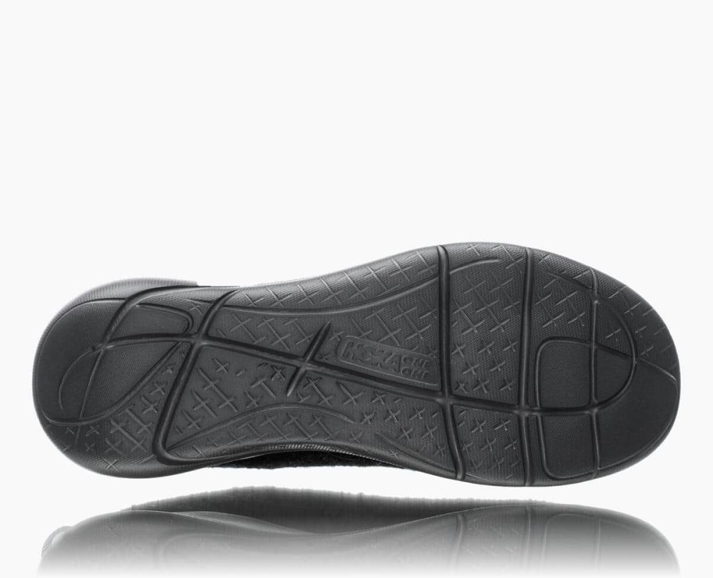 Black / Dark Grey Hoka Hupana Flow Wool Wide | 70186KTGZ