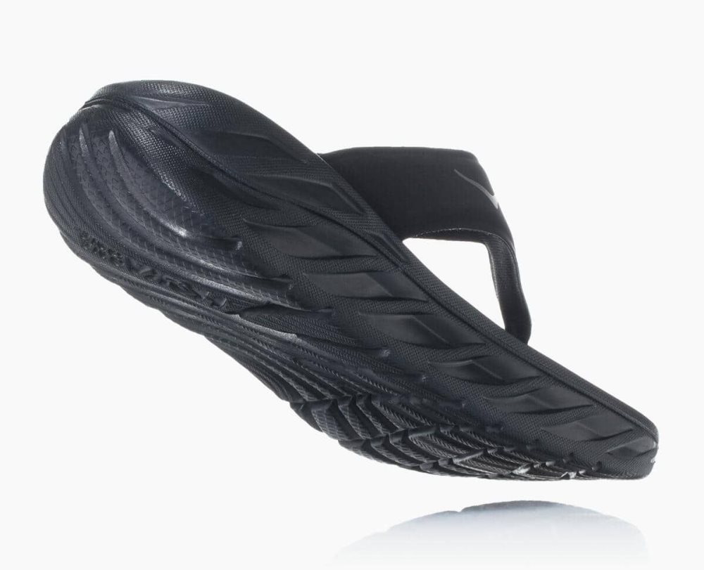 Black / Dark Grey Hoka ORA Flip | 45967TSFV