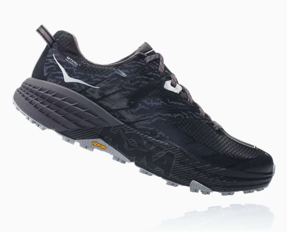 Black / Deep Grey Hoka Speedgoat 3 Waterproof | 63901QFZV