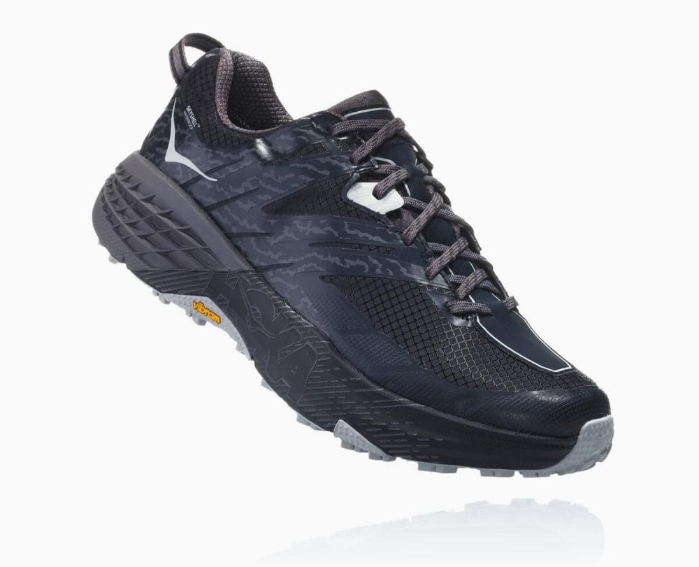 Black / Deep Grey Hoka Speedgoat 3 Waterproof | 63901QFZV