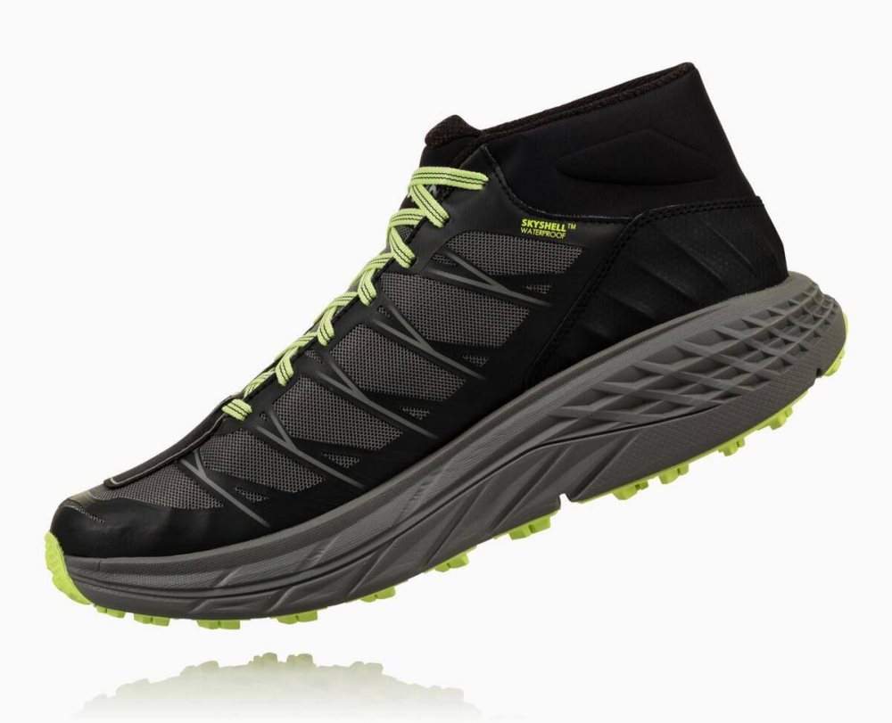 Black / Grey Hoka Speedgoat Mid Waterproof | 07324AHBV