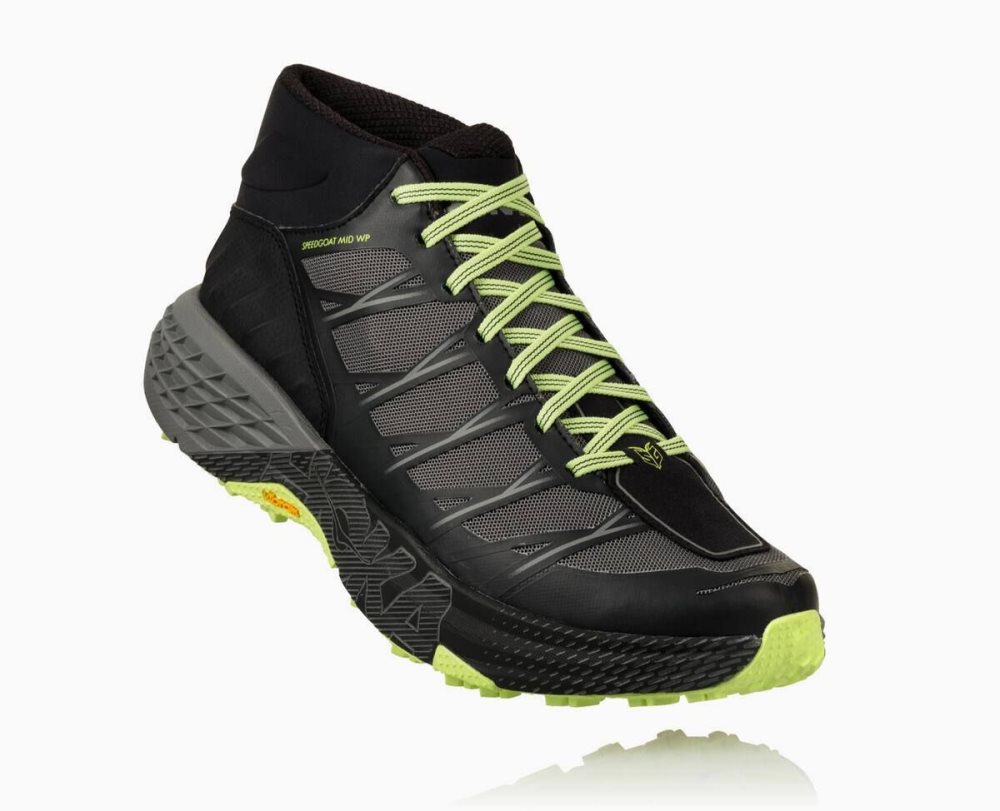 Black / Grey Hoka Speedgoat Mid Waterproof | 07324AHBV