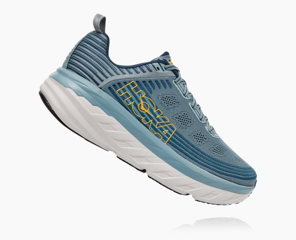 Blue Hoka Bondi 6 Wide | 40785JYIH