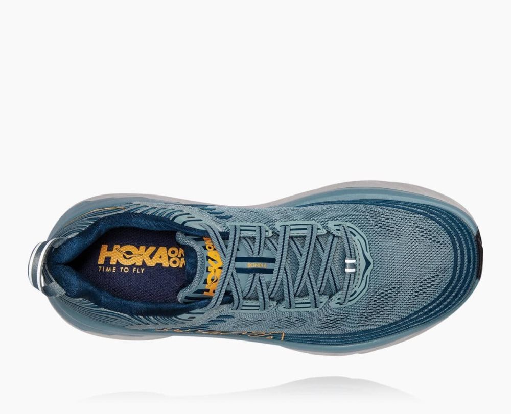 Blue Hoka Bondi 6 Wide | 40785JYIH