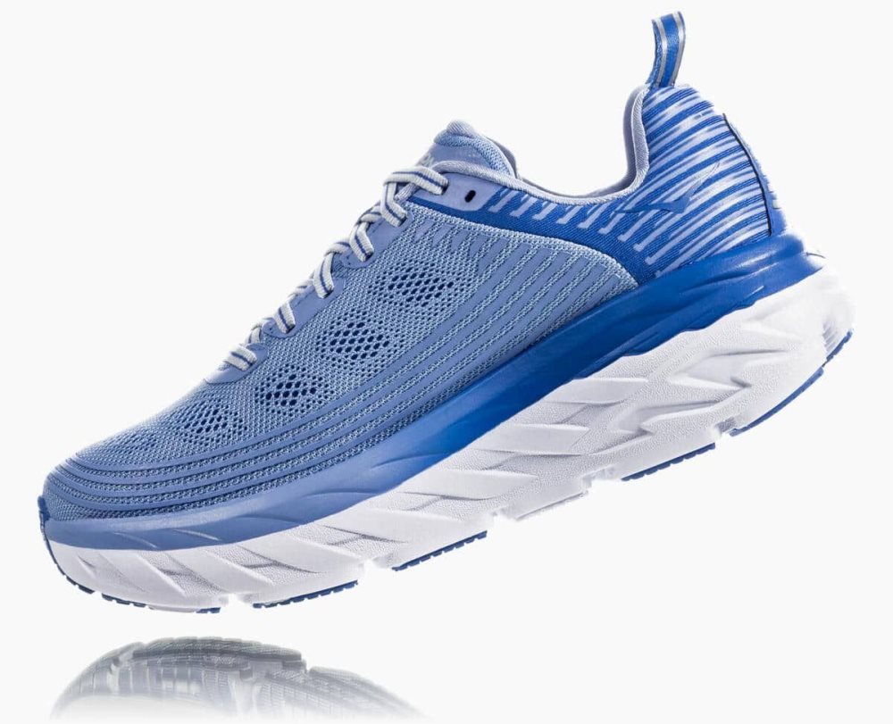 Blue Hoka Bondi 6 Wide | 52397HWIV