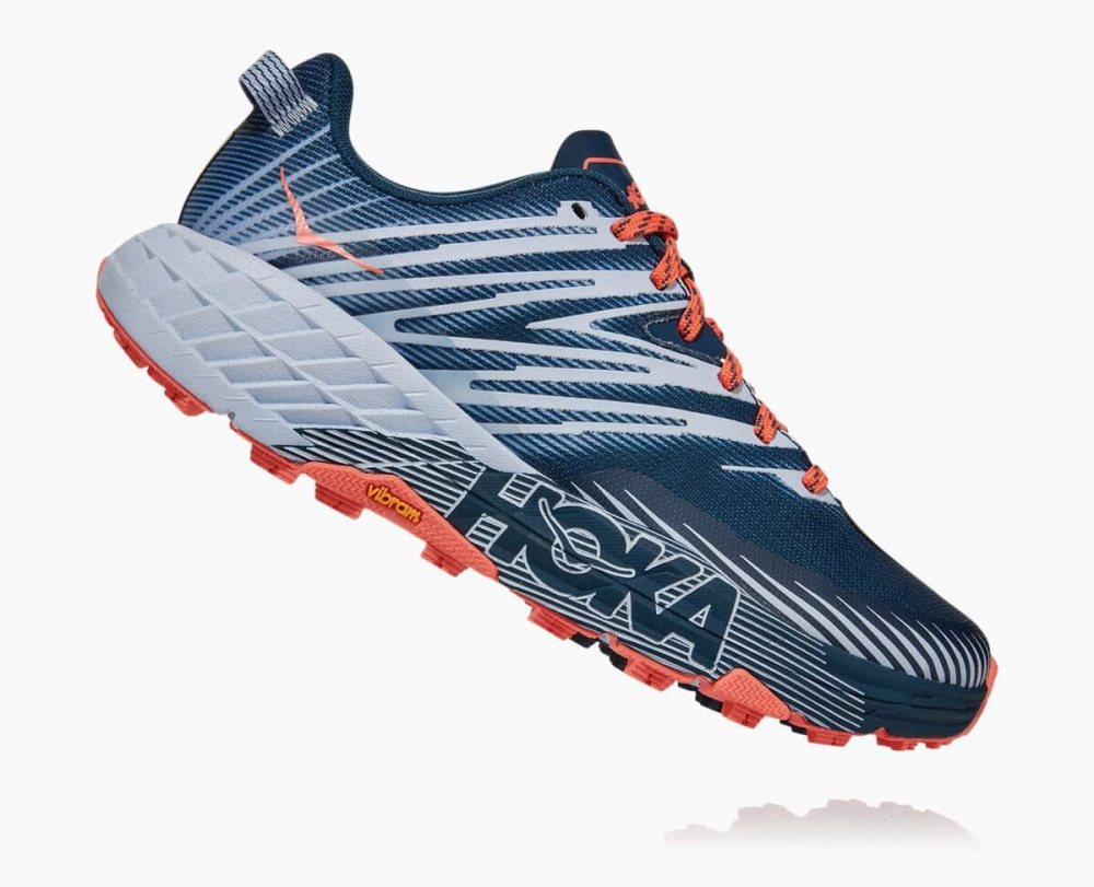 Blue Hoka Speedgoat 4 Wide | 81935KECQ