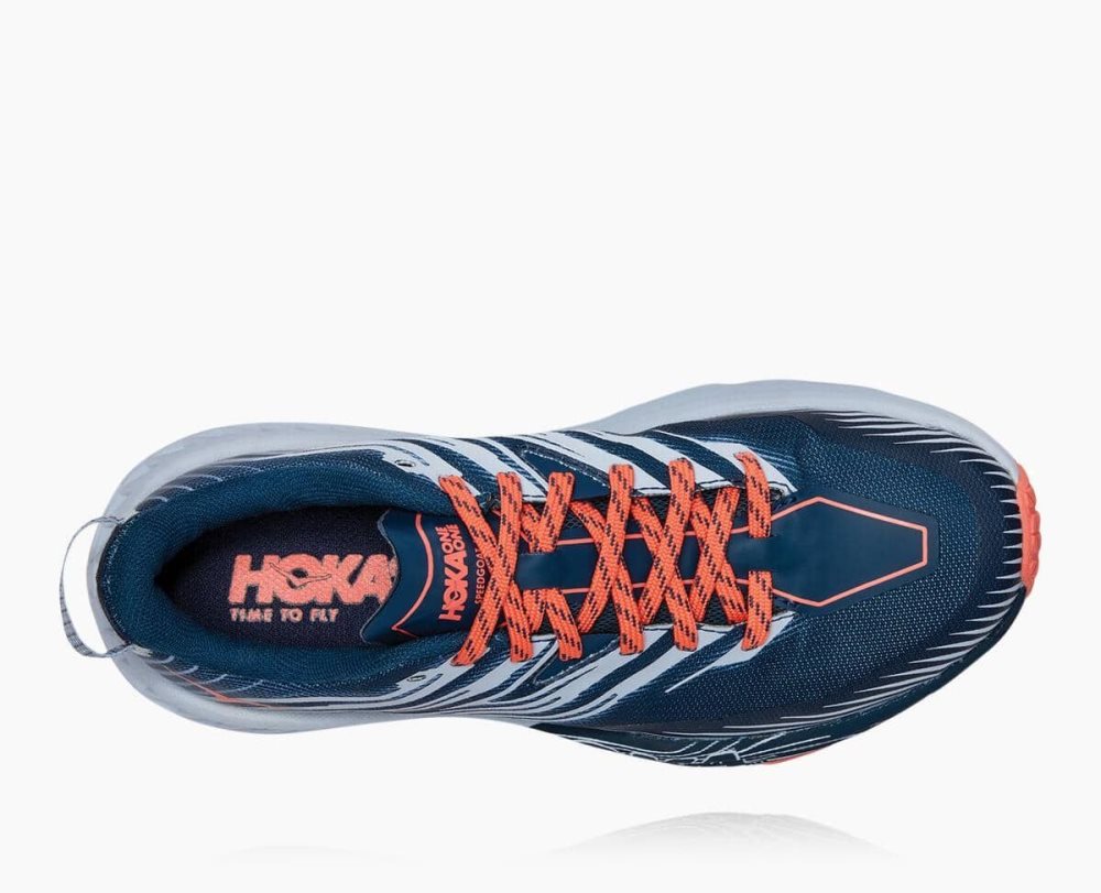 Blue Hoka Speedgoat 4 Wide | 81935KECQ