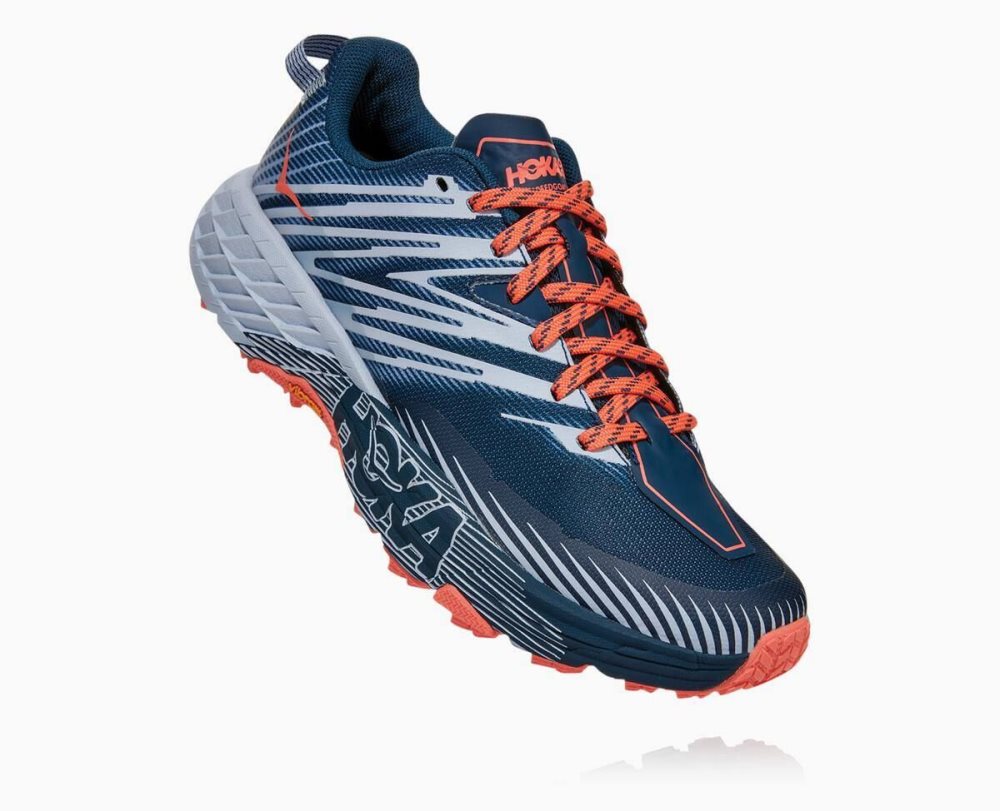 Blue Hoka Speedgoat 4 Wide | 81935KECQ