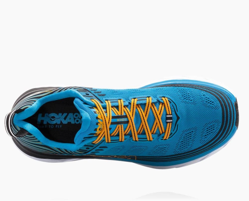 Blue / Black Hoka Bondi 6 Wide | 35672PZID