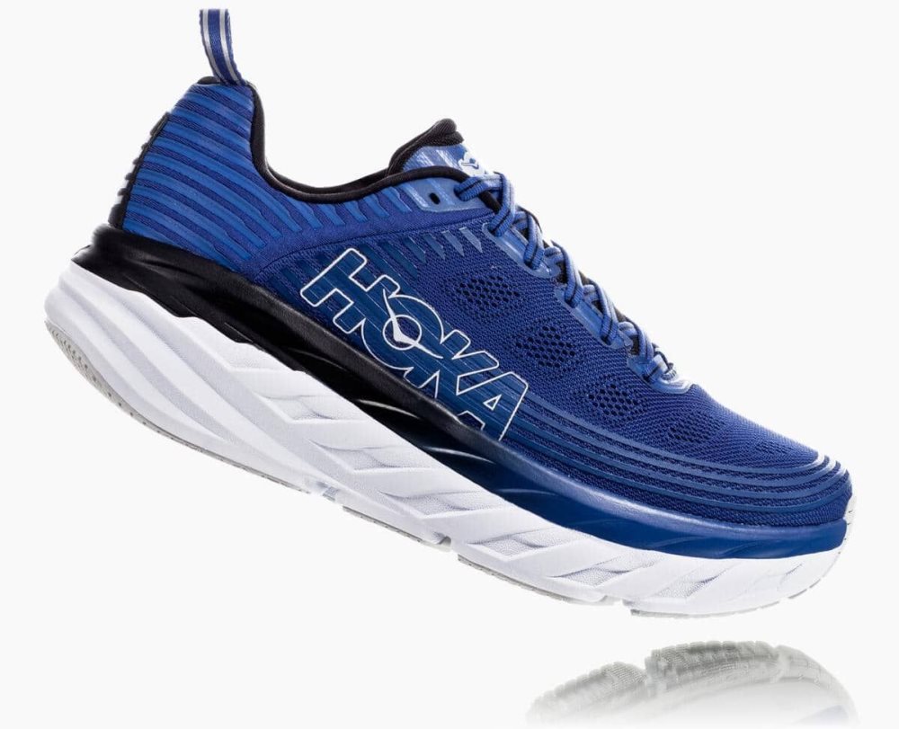 Blue / Dark Grey Hoka Bondi 6 Wide | 07325QAMS