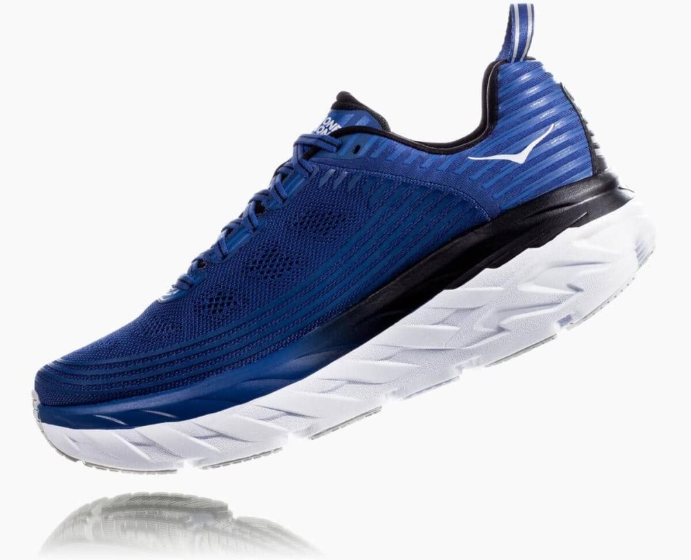 Blue / Dark Grey Hoka Bondi 6 Wide | 07325QAMS