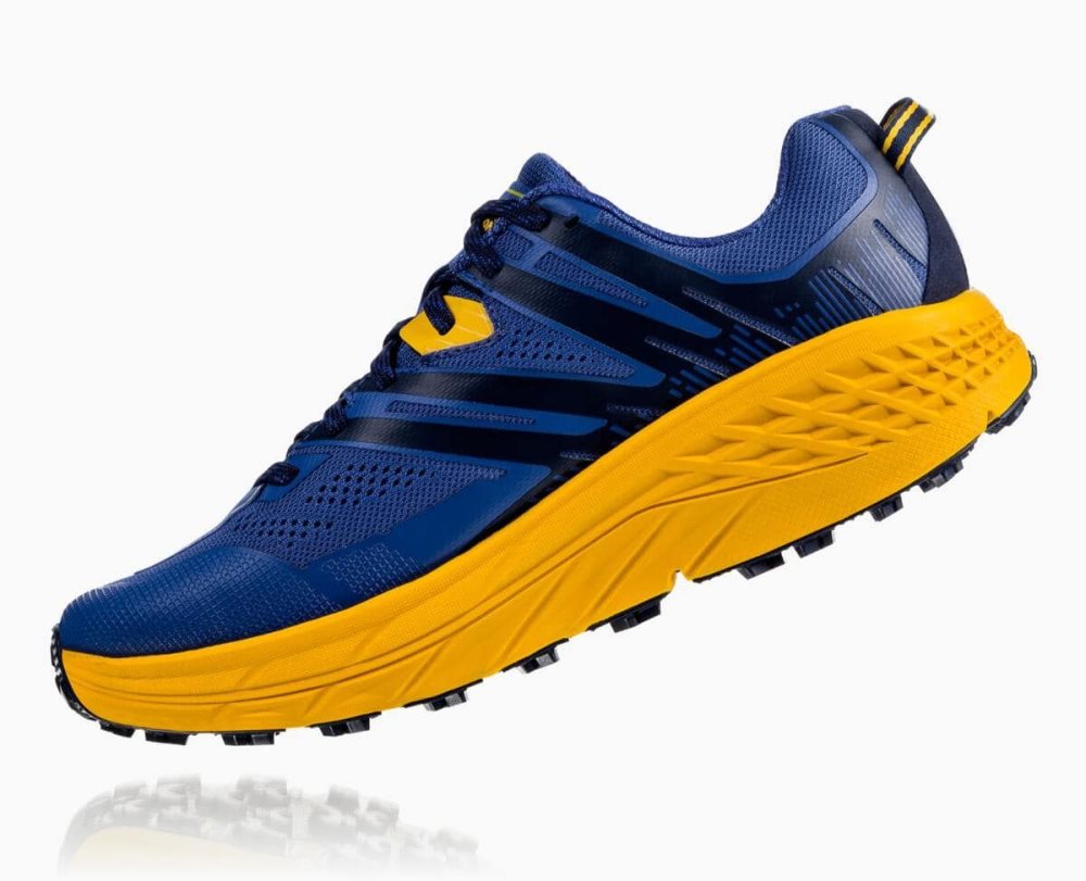 Blue / Gold Hoka Speedgoat 3 | 14376RMBD