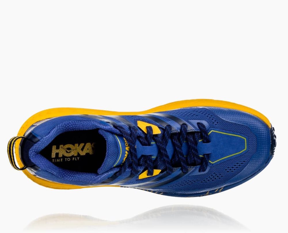 Blue / Gold Hoka Speedgoat 3 | 14376RMBD