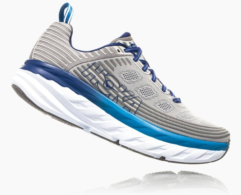 Blue / Grey Hoka Bondi 6 Wide | 71043JVRZ