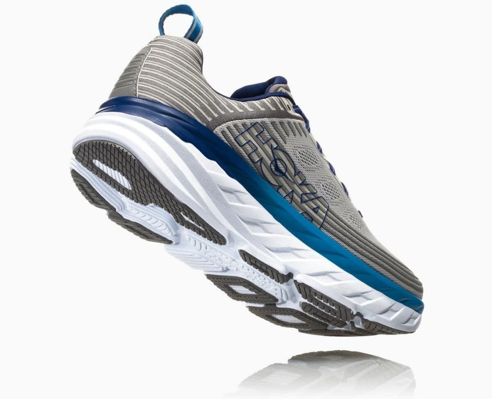 Blue / Grey Hoka Bondi 6 Wide | 71043JVRZ