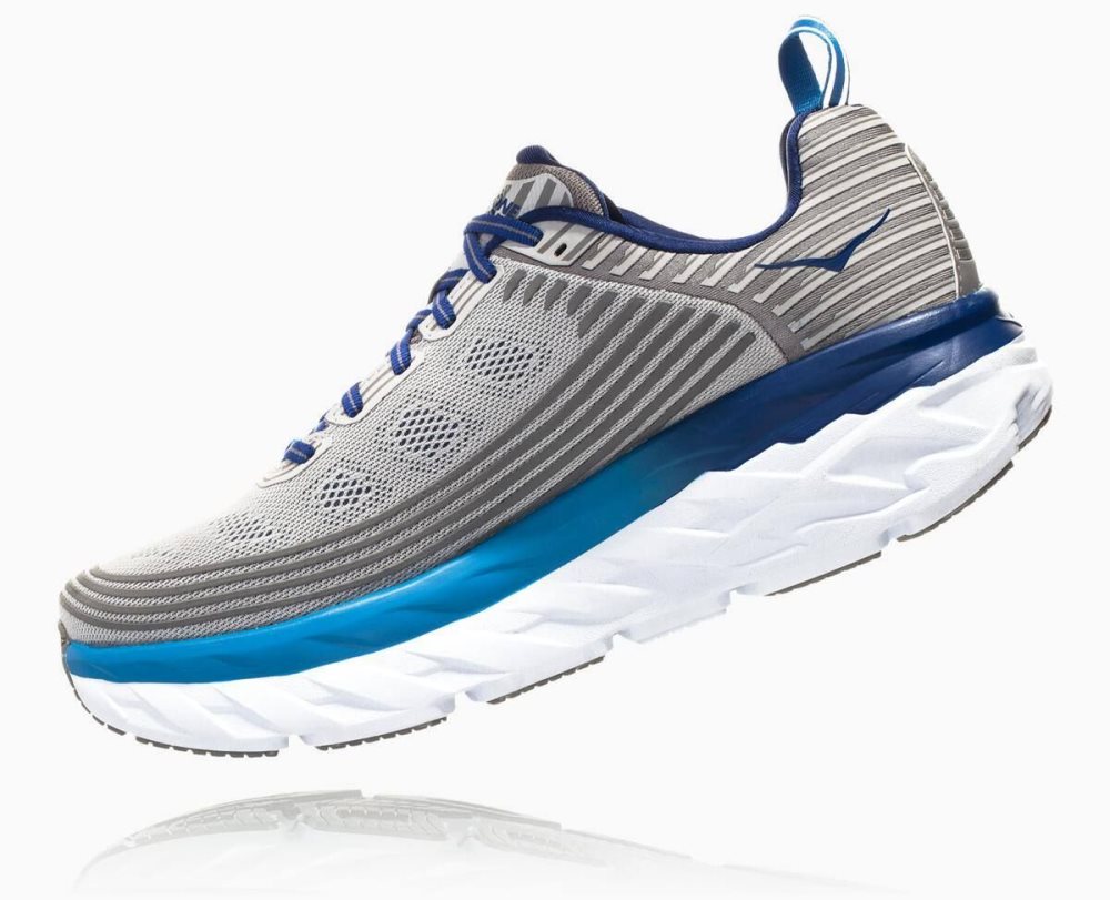 Blue / Grey Hoka Bondi 6 Wide | 71043JVRZ