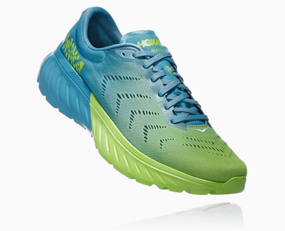 Blue / Light Green Hoka Mach 2 | 14605BSIK