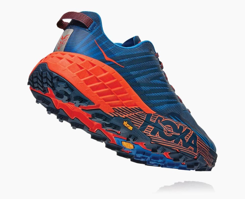 Blue / Red Hoka Speedgoat 4 Wide | 48710GDTV