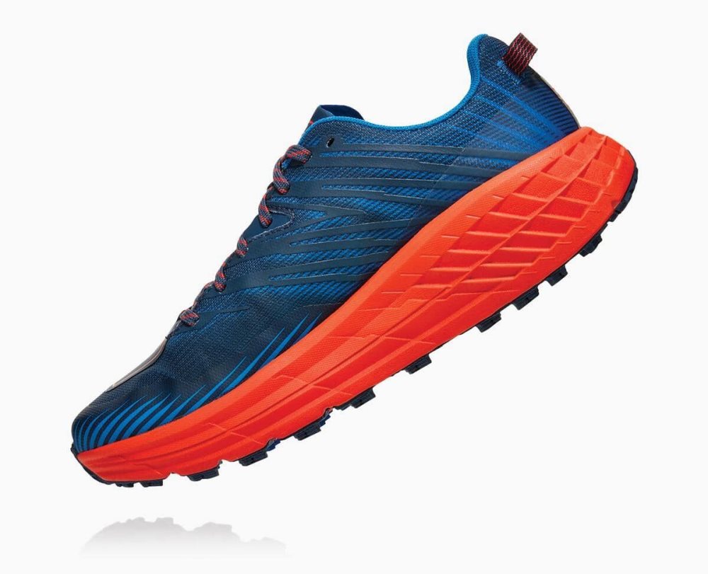 Blue / Red Hoka Speedgoat 4 Wide | 48710GDTV