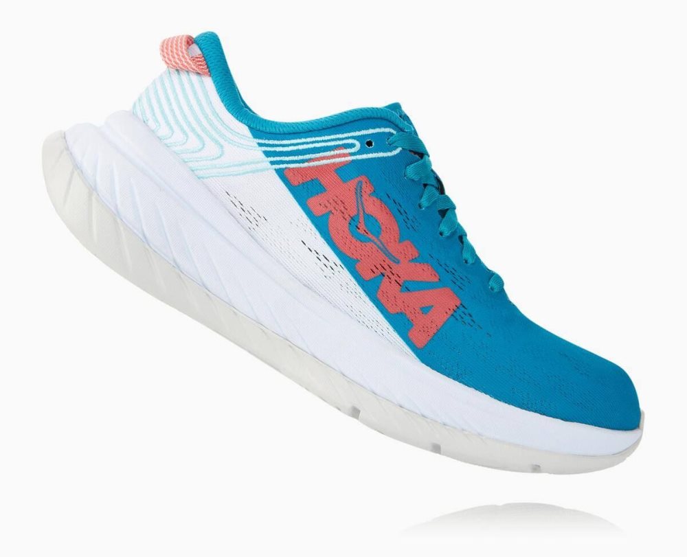 Blue / White Hoka Carbon X | 16409JUGX