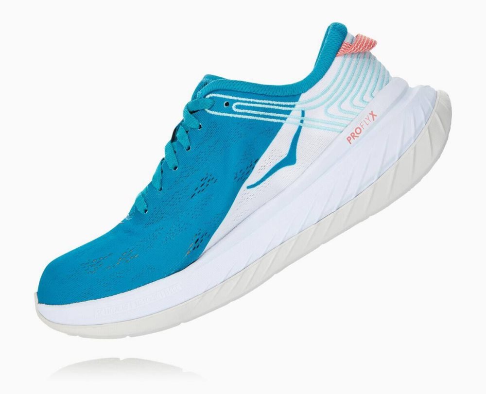 Blue / White Hoka Carbon X | 16409JUGX