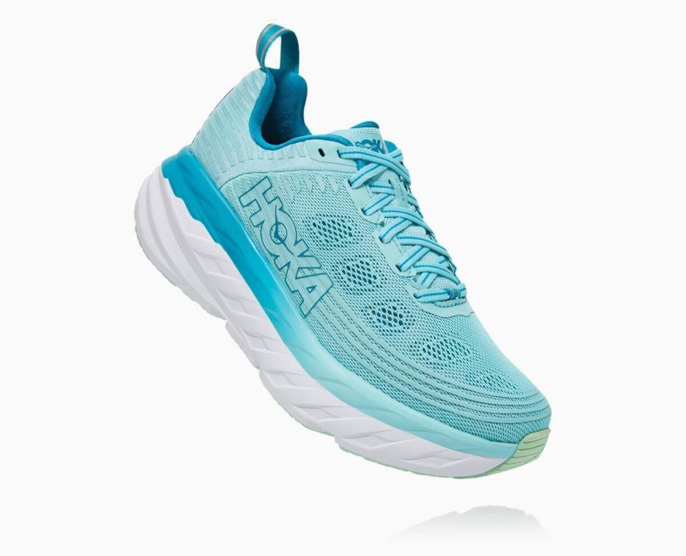 Brown / Blue Hoka Bondi 6 | 15780KADJ