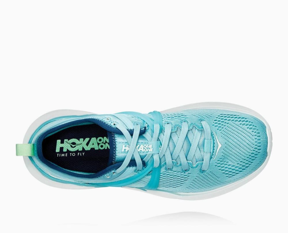 Brown / Blue Hoka Tivra | 61839CZBQ